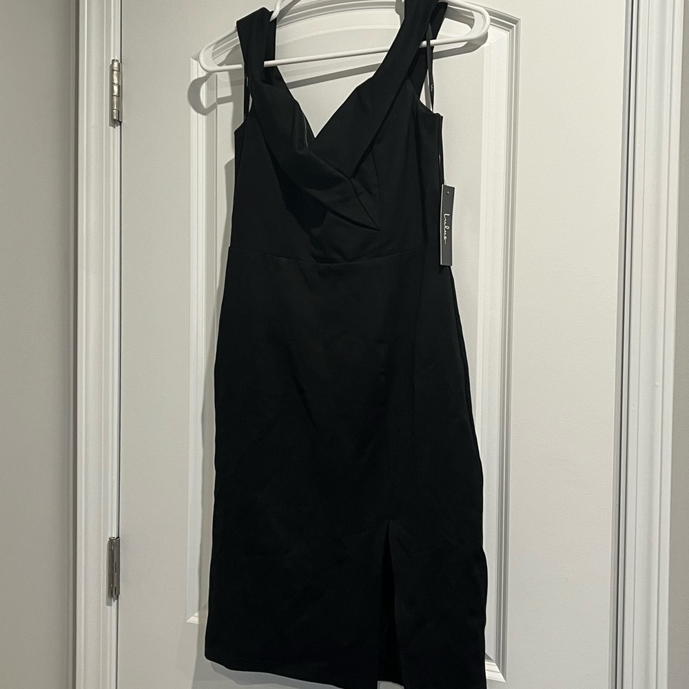 Brand New w Tags Lulu’s Classic Glam Off Shoulder Bodycon Dress Sz Med - Picture 2 of 5